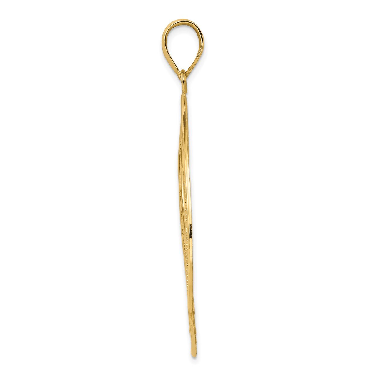14K Circle Swirl Pendant-1