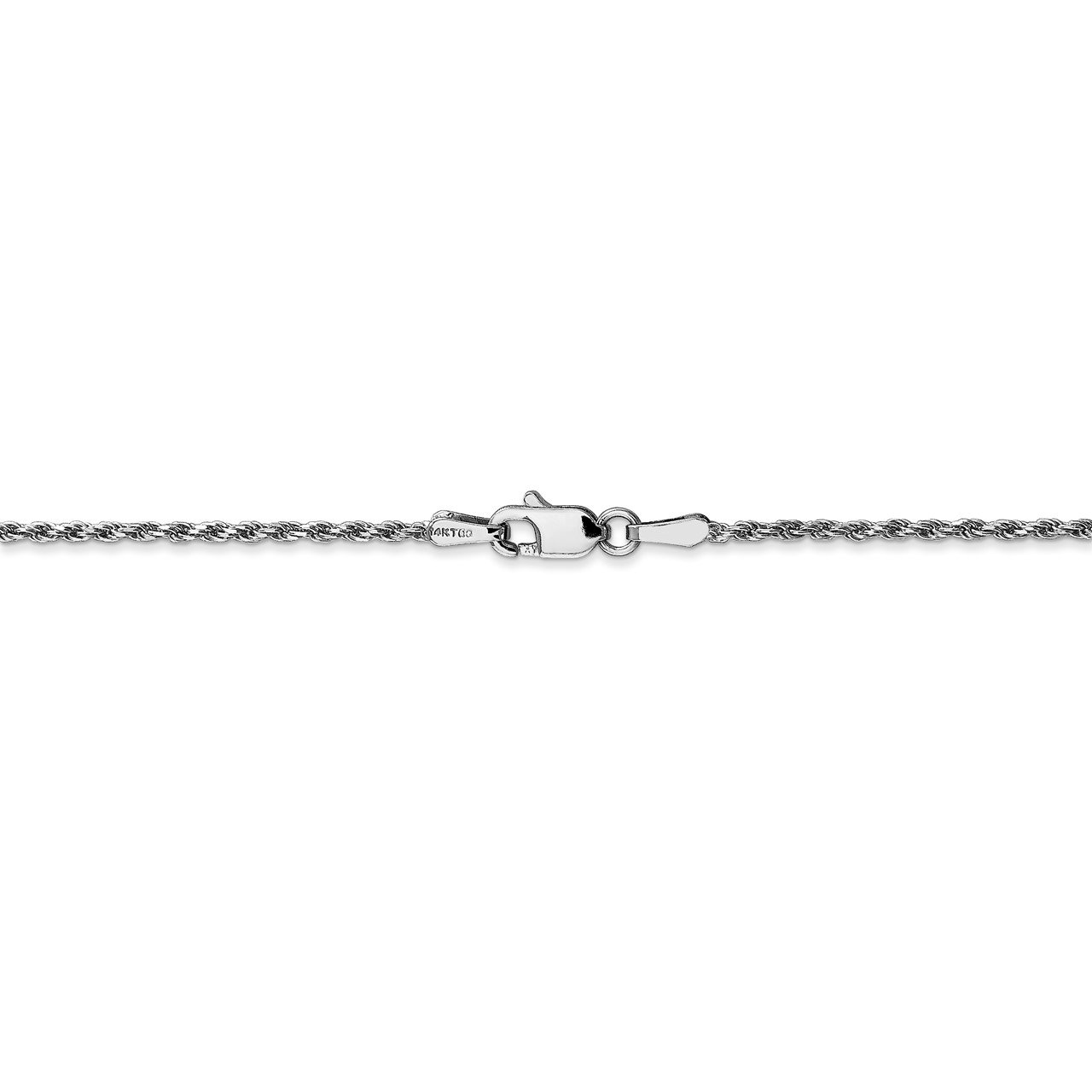 14k WG 1.30mm D/C Machine-made Rope Chain-2