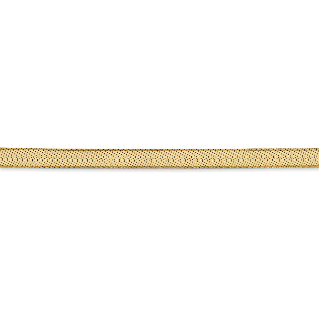 14k 4.mm Silky Herringbone Chain-2