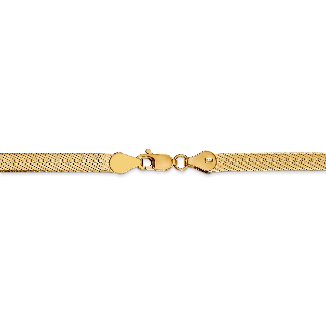 14k 4.mm Silky Herringbone Chain-3