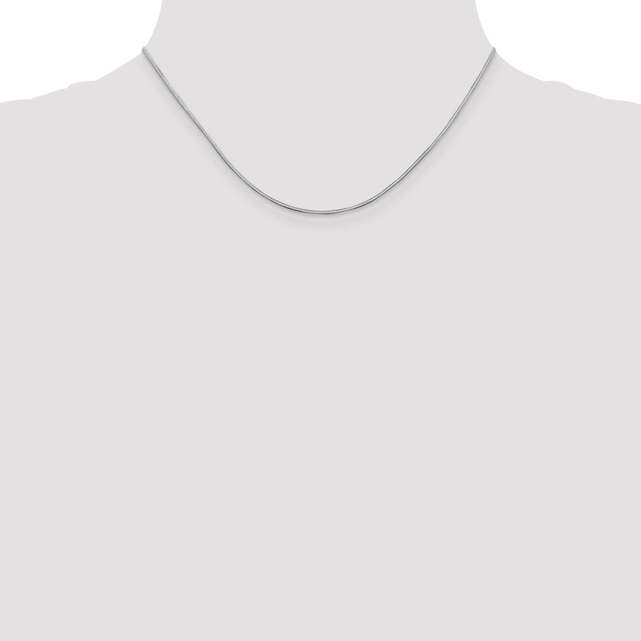 14k WG 1.4mm Octagonal Snake Chain-1