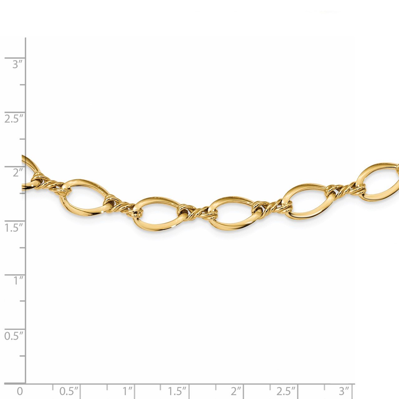 14k Fancy Link 18in Necklace-1