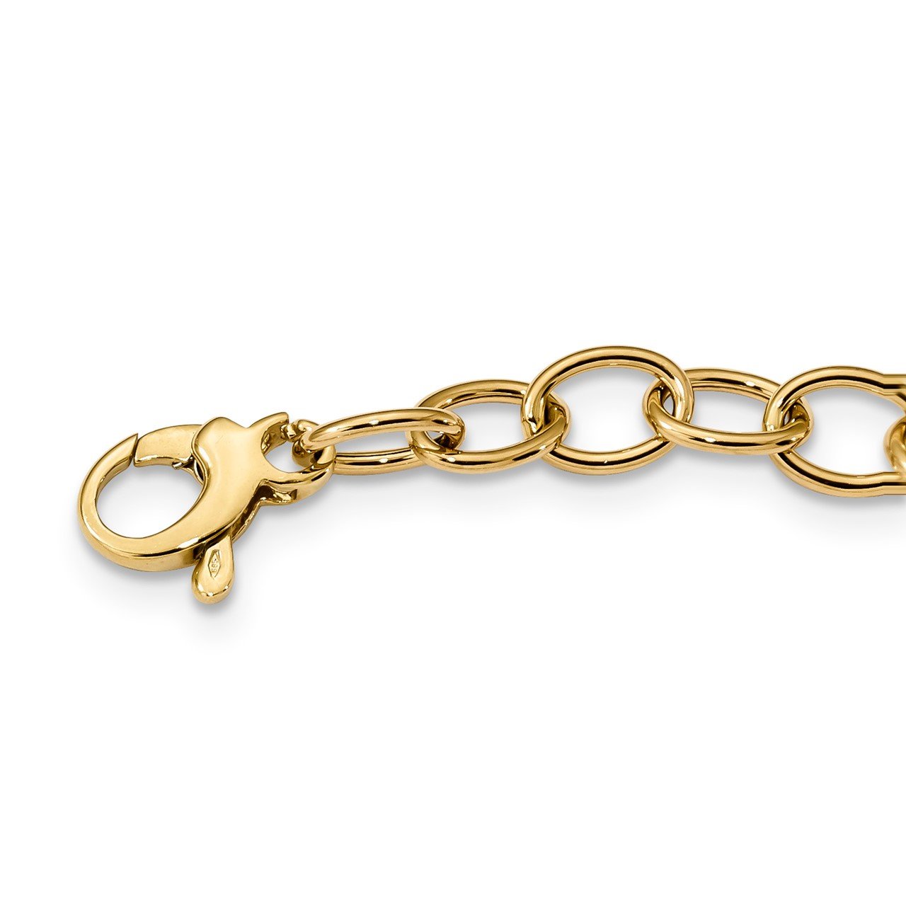 14k Polished Fancy Link 18in Necklace-1