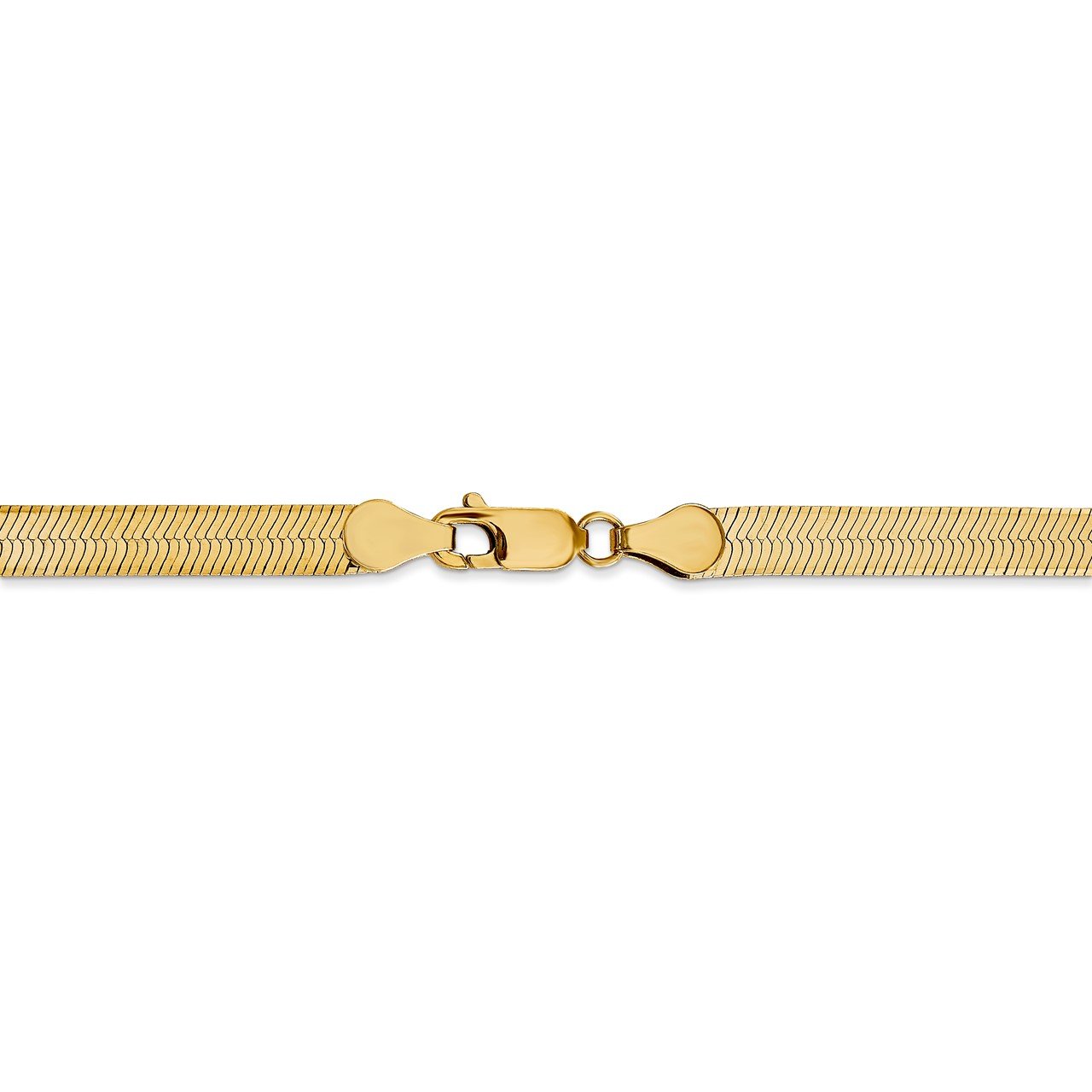 14k 5.mm Silky Herringbone Chain-3