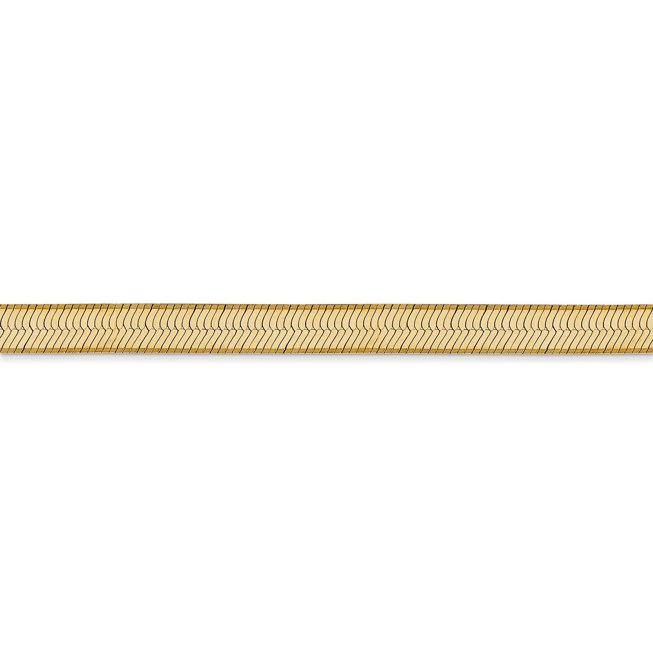 14k 5.mm Silky Herringbone Chain-2