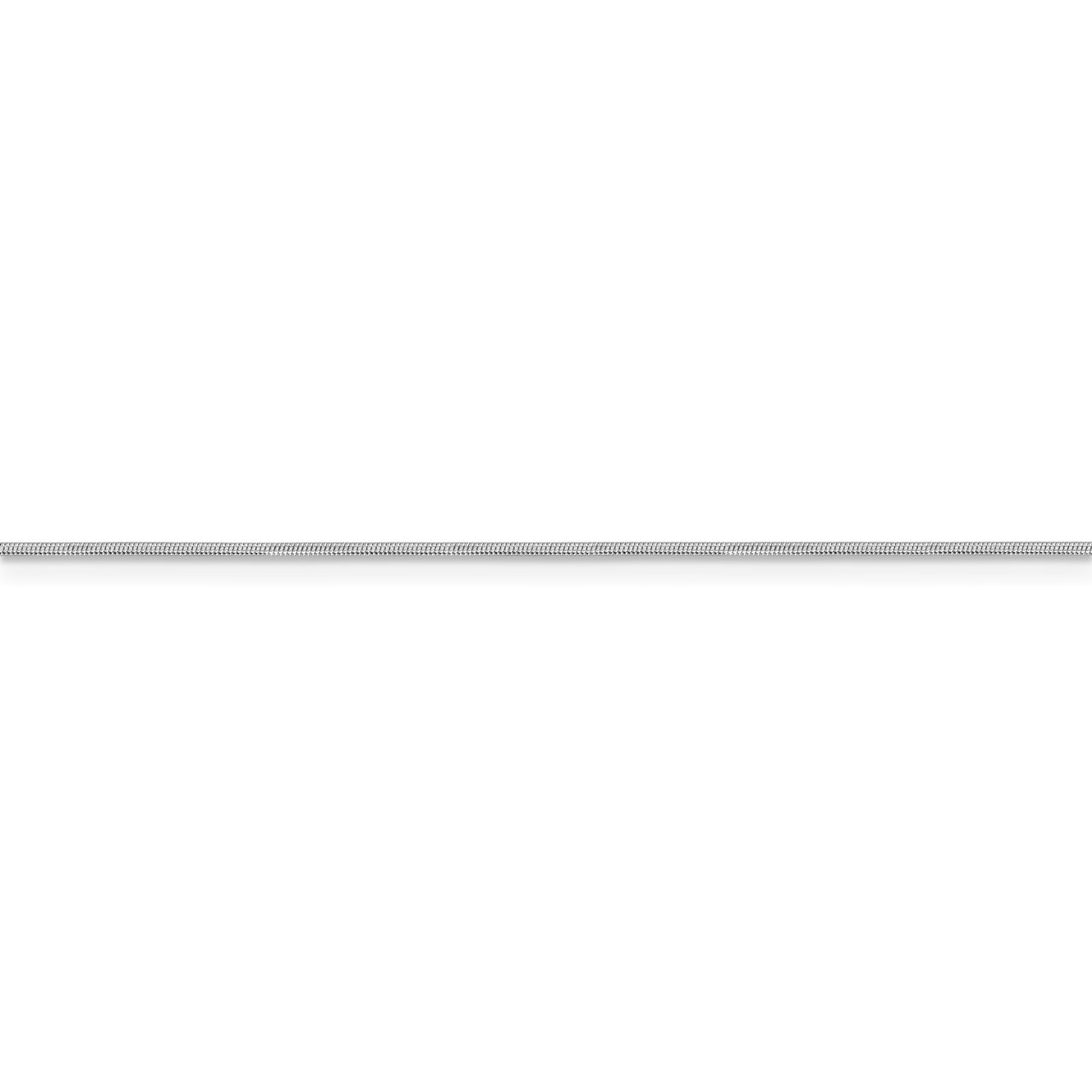 Leslie's 14K White Gold .8mm Round Snake Chain-2
