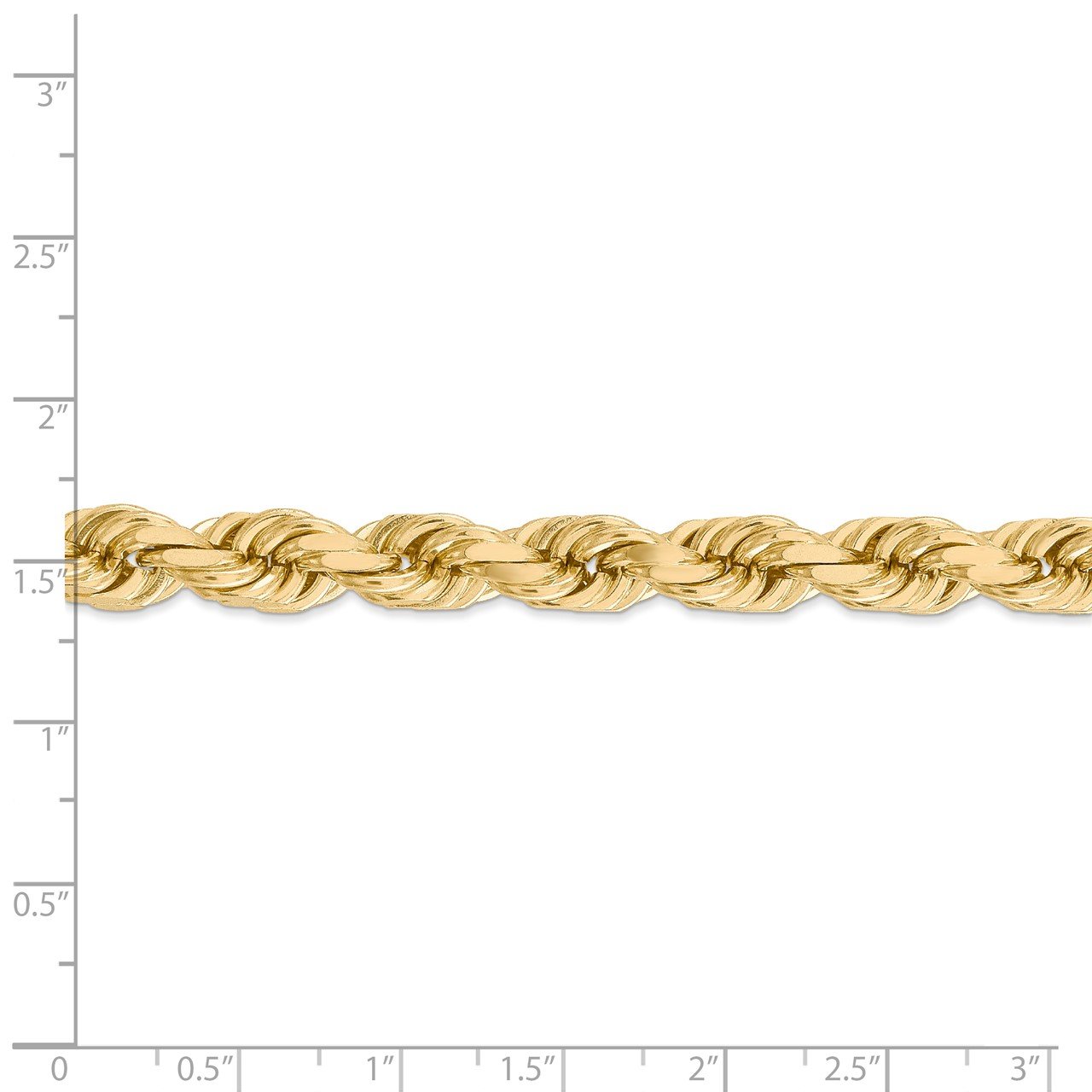 14K 8mm D/C Rope with Fancy Lobster Clasp Chain-4
