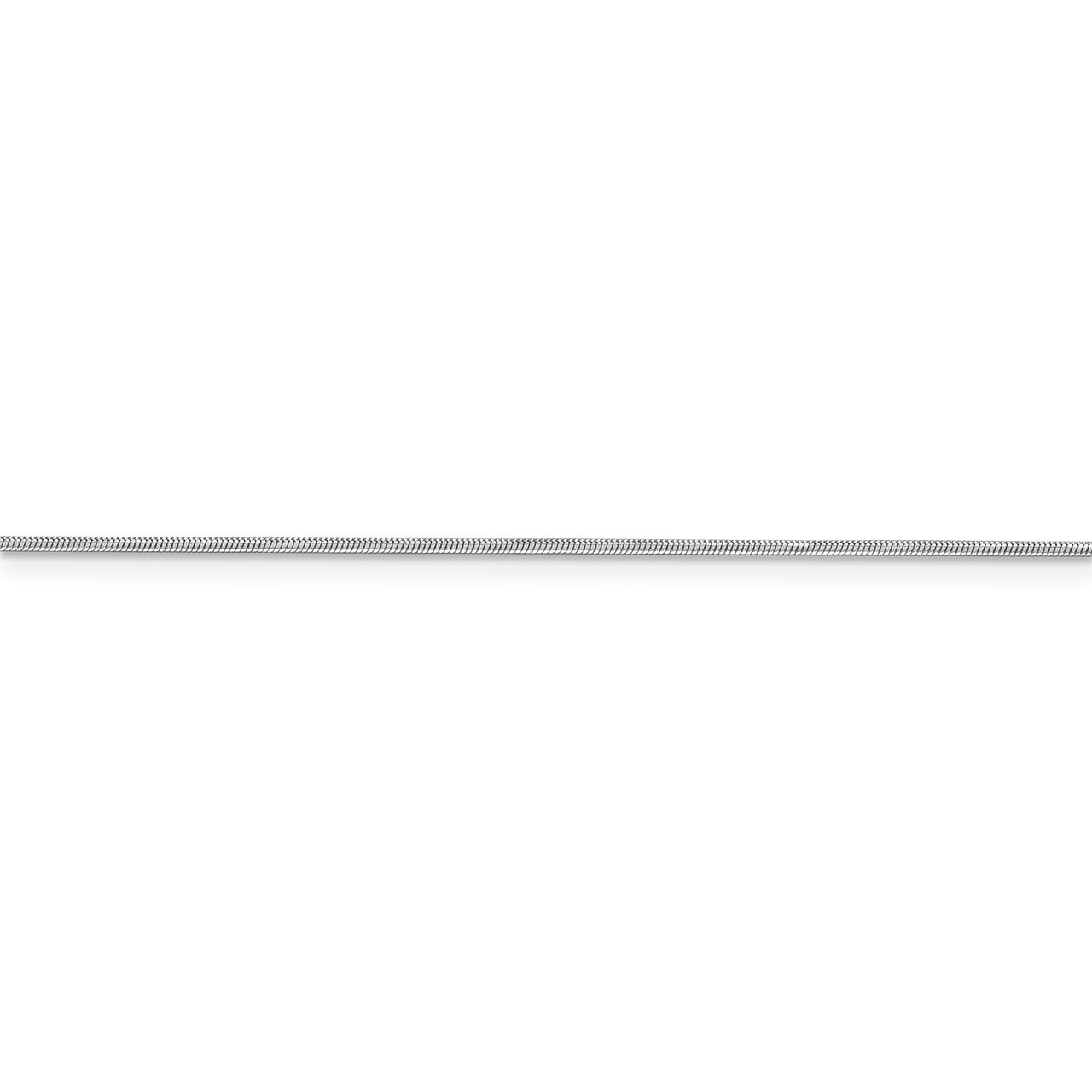 Leslie's 14K White Gold .9mm Round Snake Chain-2