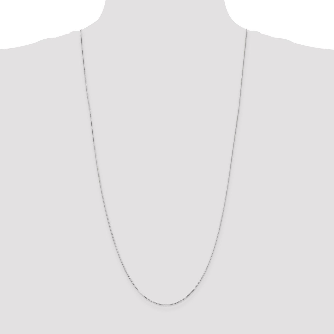 14k WG .8mm Octagonal Snake Chain-1