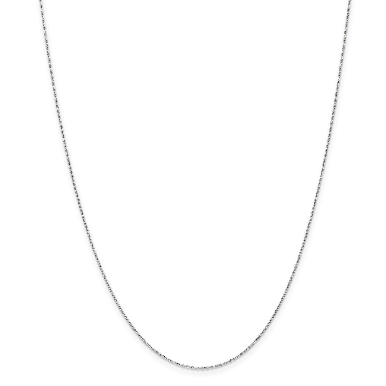 14k WG .8mm D/C Cable with Spring Ring Clasp Chain