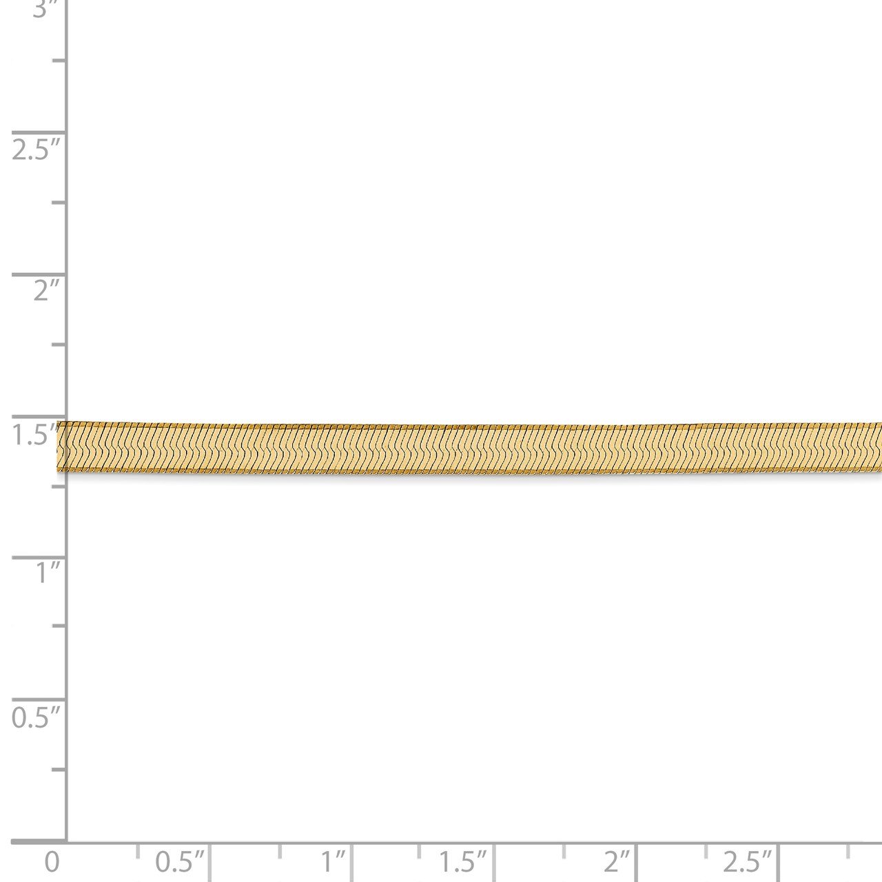 14k 4.mm Silky Herringbone Chain-4