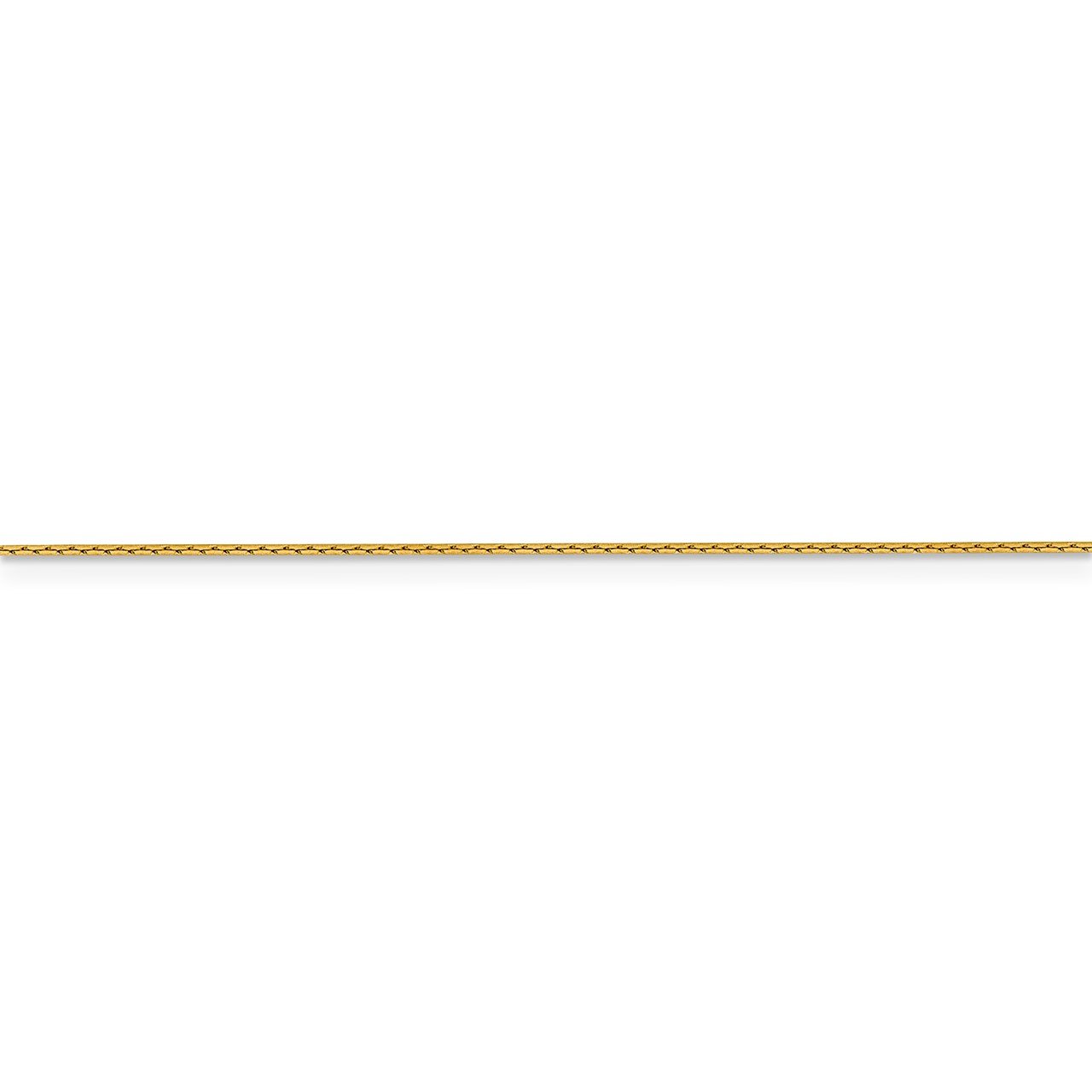 Leslie's 14K .6 mm Boston Link Chain-2