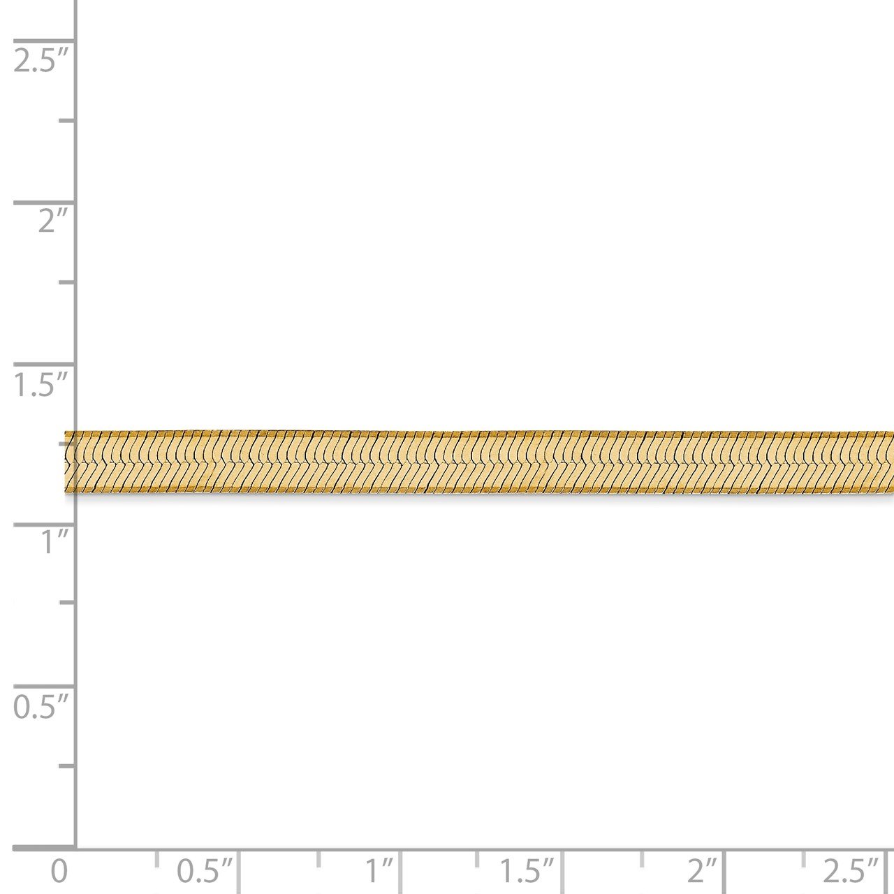 14k 5.mm Silky Herringbone Chain-4