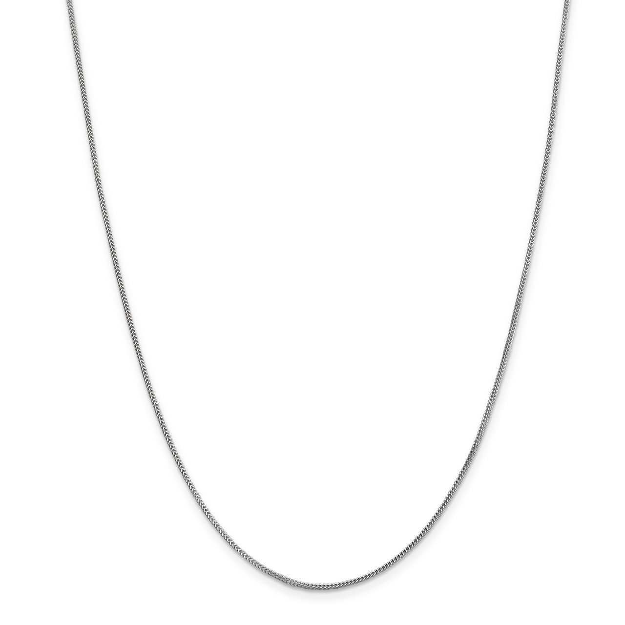 14k WG .9mm Franco Chain