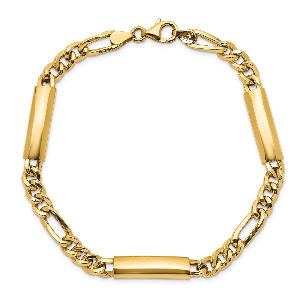 Leslie's 14k Men's Polished Fancy Link Bracelet-2