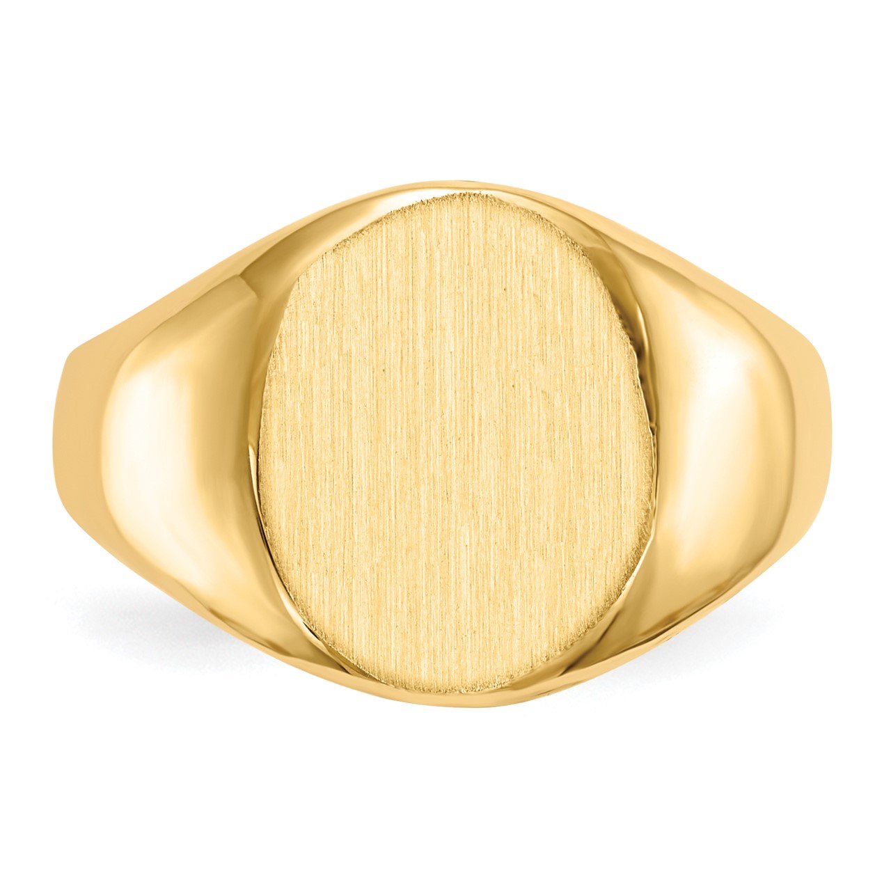 14k 13.5x11.5mm Open Back Signet Ring-3