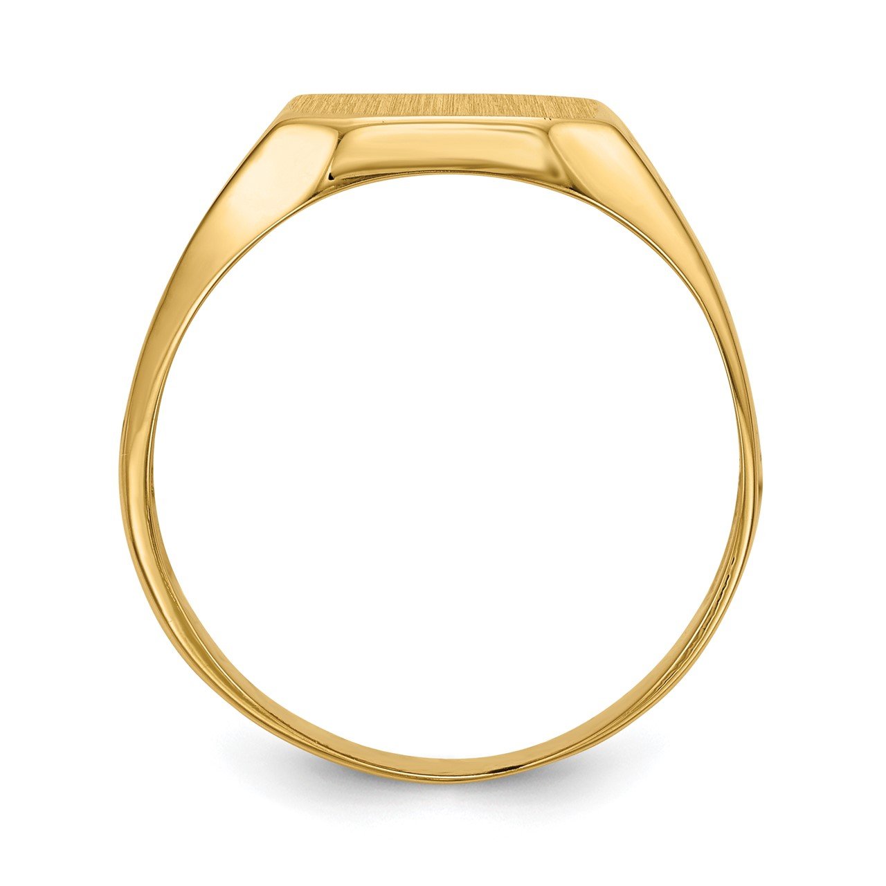 14k 9.0x10.5mm Open Back Men's Signet Ring-1