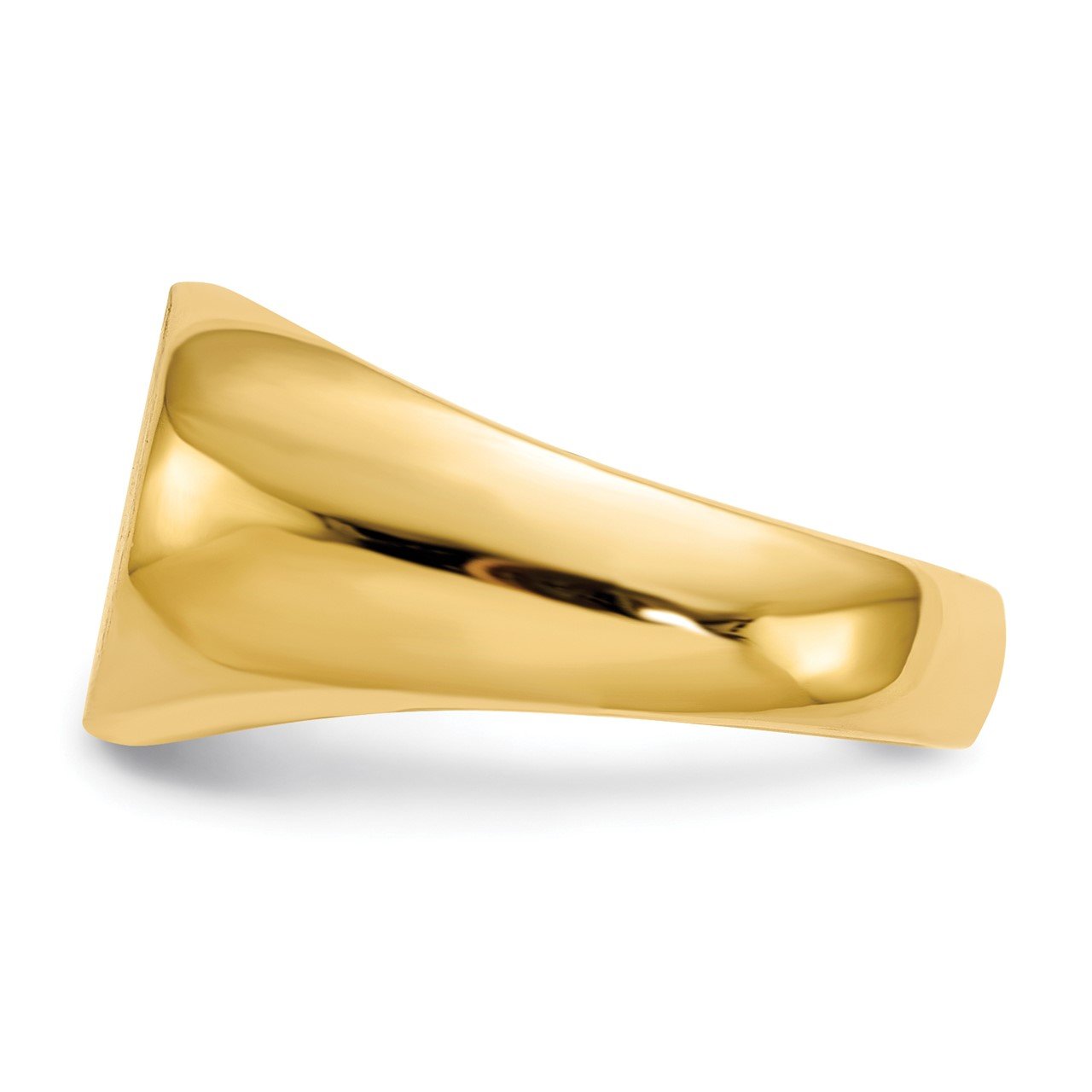 14k 9.5x12.5mm Closed Back Signet Ring-2