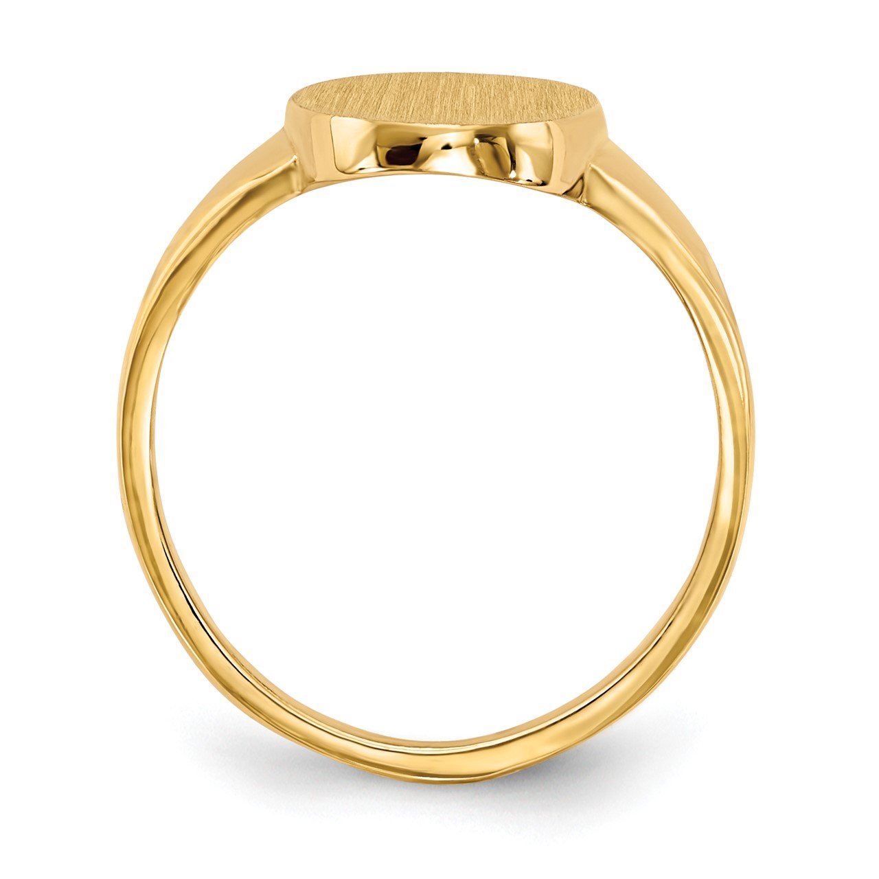 14k 14.5x9.0mm Closed Back Signet Ring-1