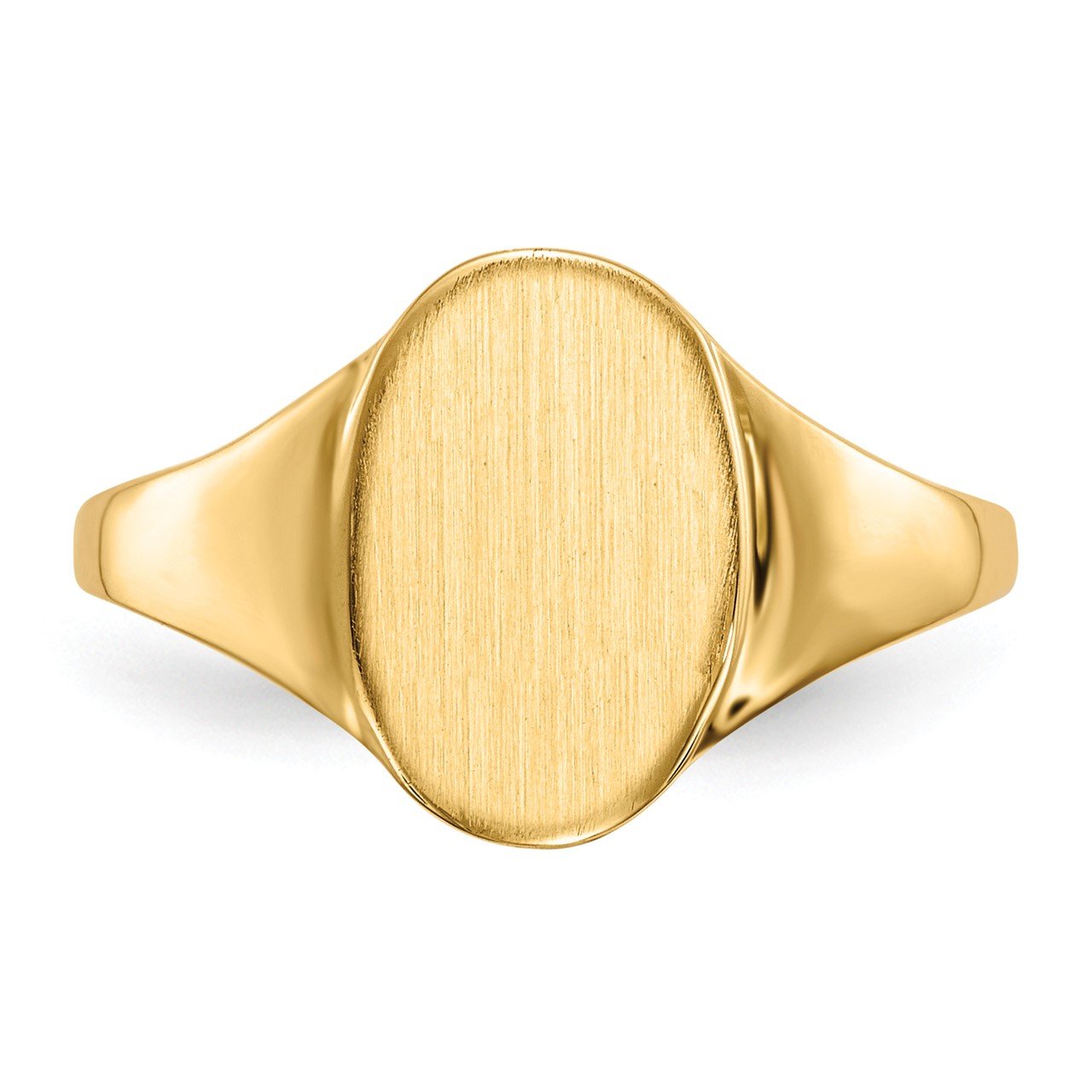 14k 12.0x8.5mm Open Back Signet Ring-3