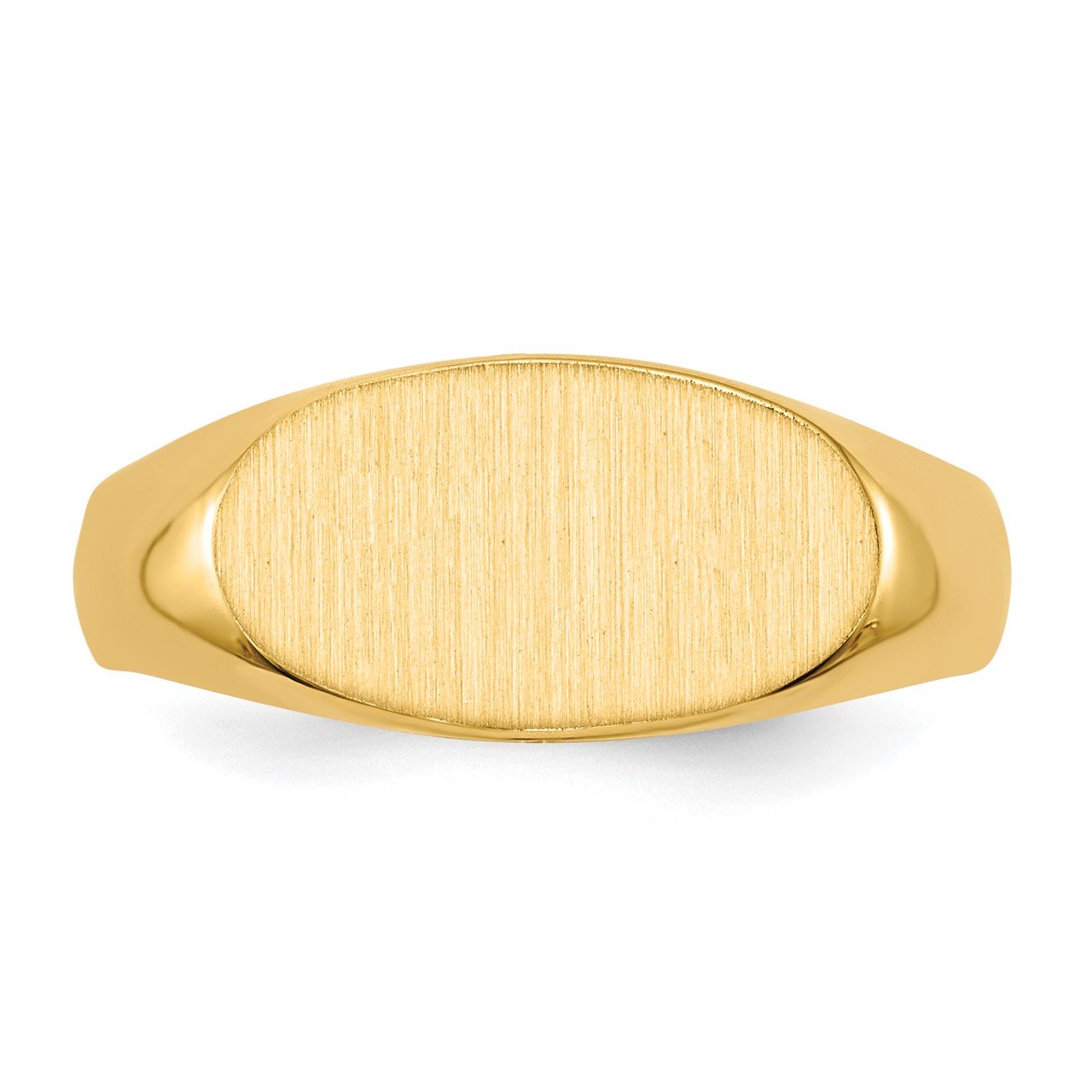 14k 7.0x13.5mm Open Back Signet Ring-3