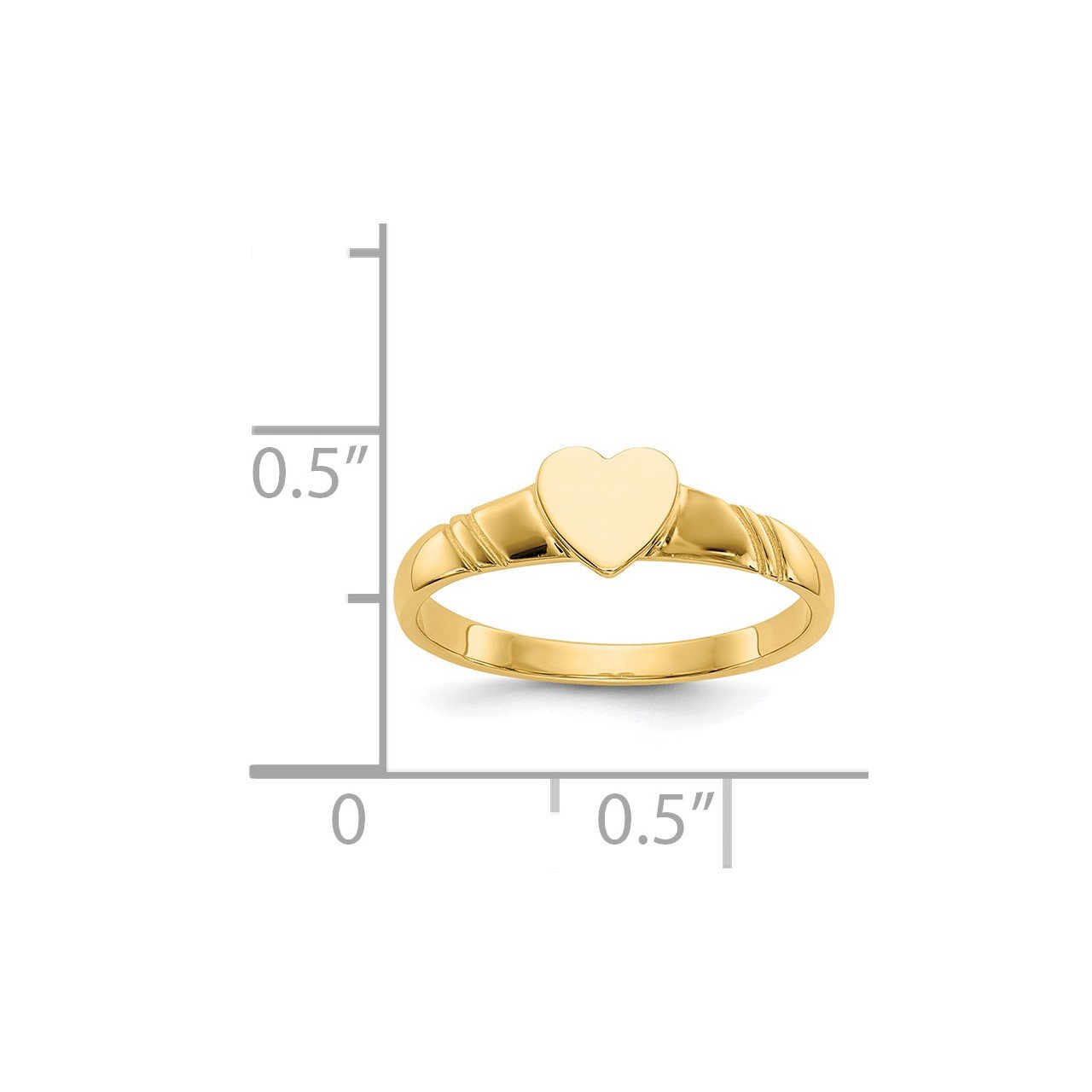 14k Children's Heart Ring-2