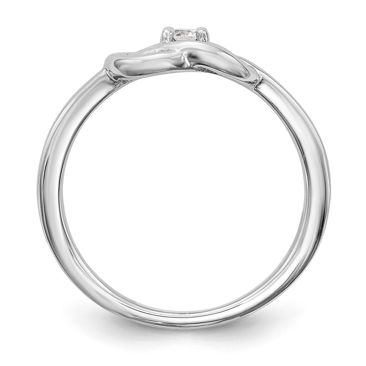 14K White Gold Complete Diamond Promise/Engagement Ring-1
