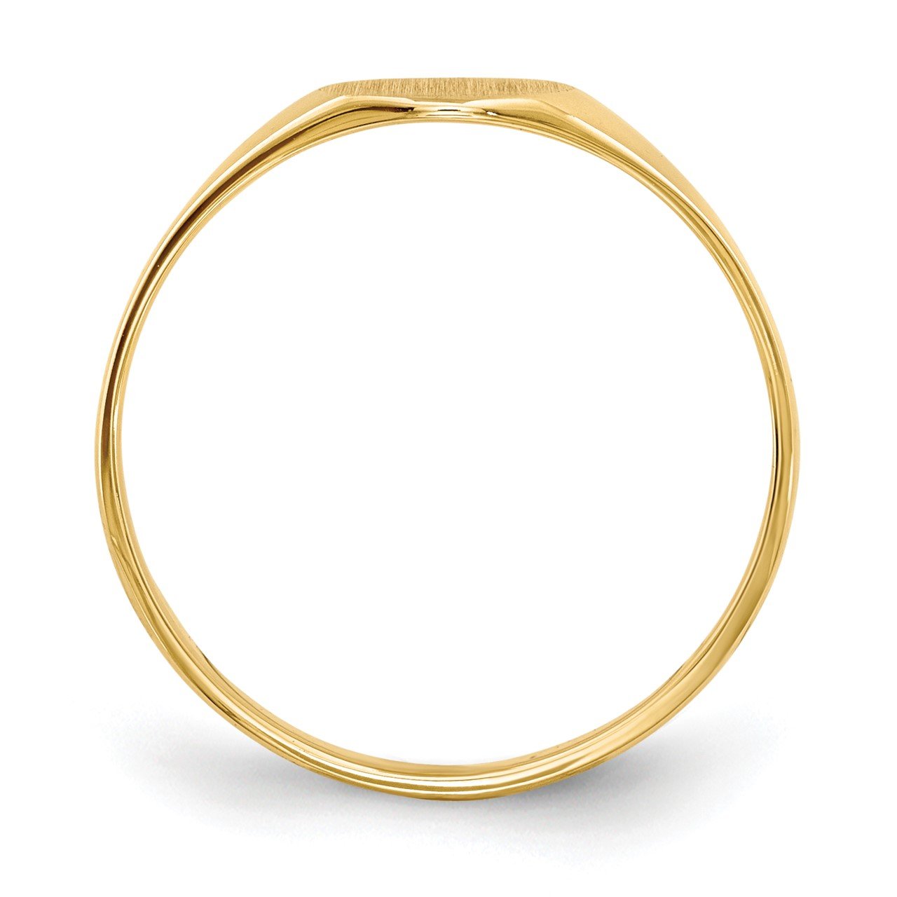 14k 6.5x7.5mm Closed Back Signet Ring-1