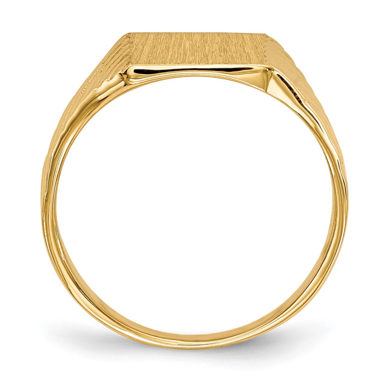 14k 9.5x8.0mm Closed Back Signet Ring-1