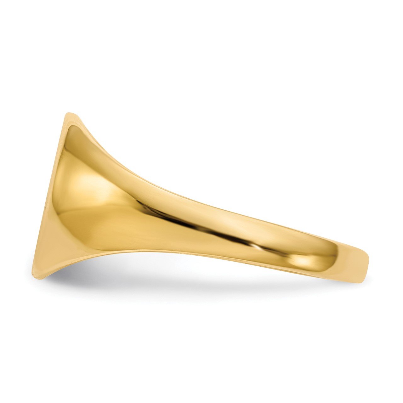 14k 8.5x9.5mm Closed Back Signet Ring-2