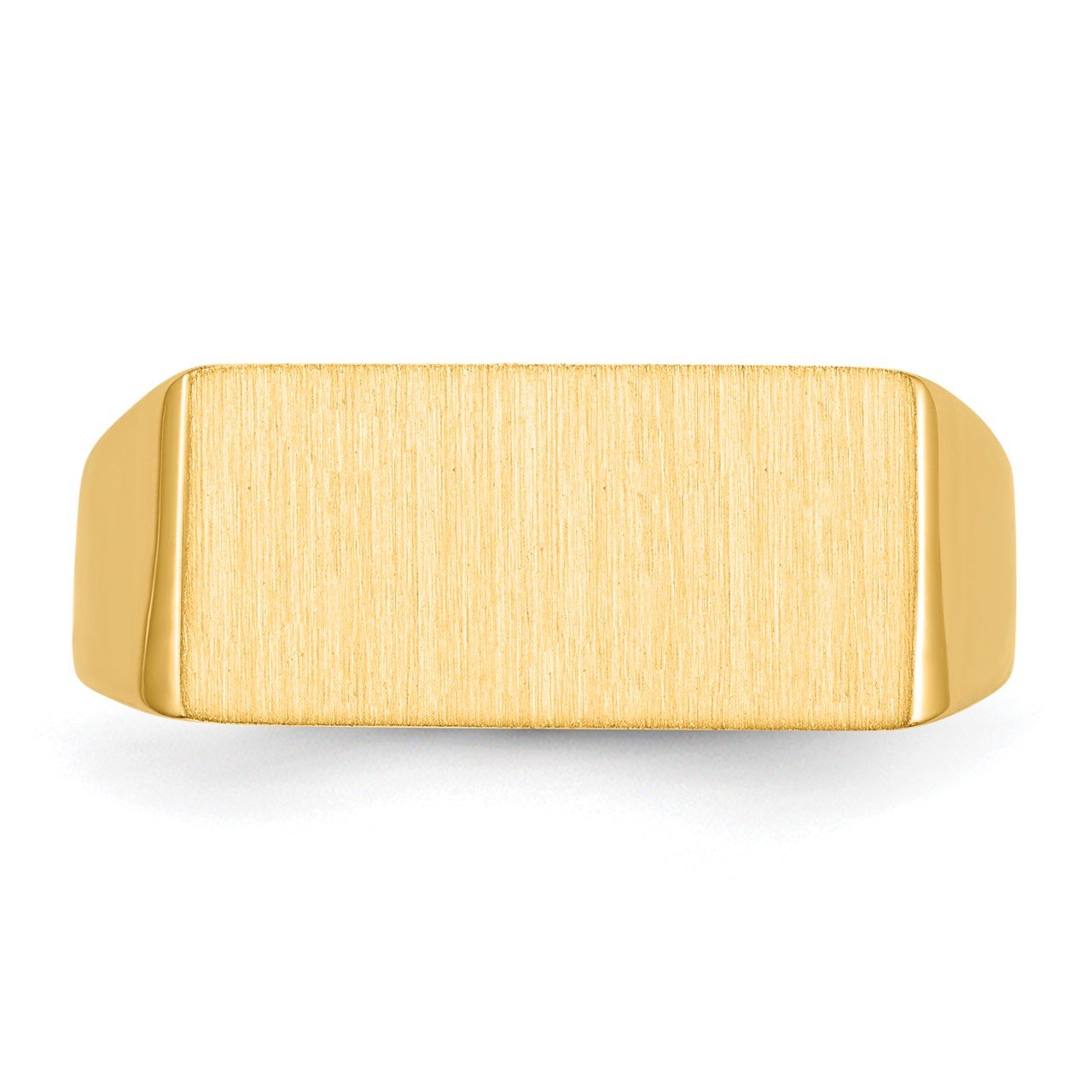 14k 8.0x16.5mm Open Back Men's Signet Ring-3