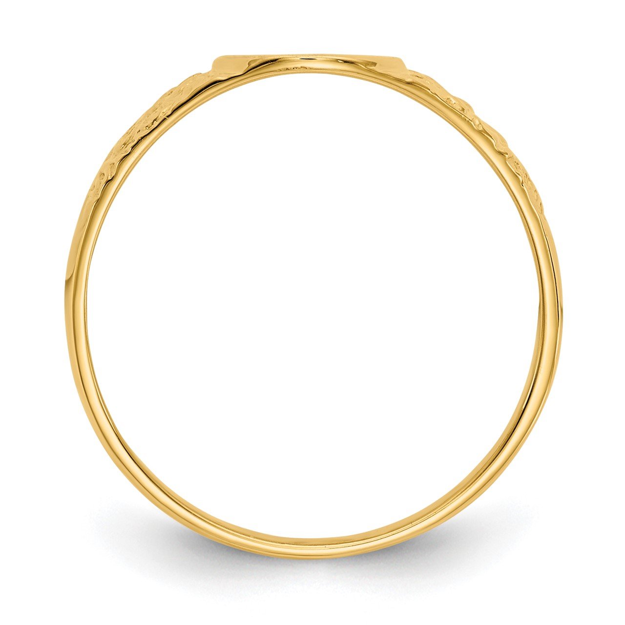 14k 8.0x7.0mm Closed Back Signet Ring-1