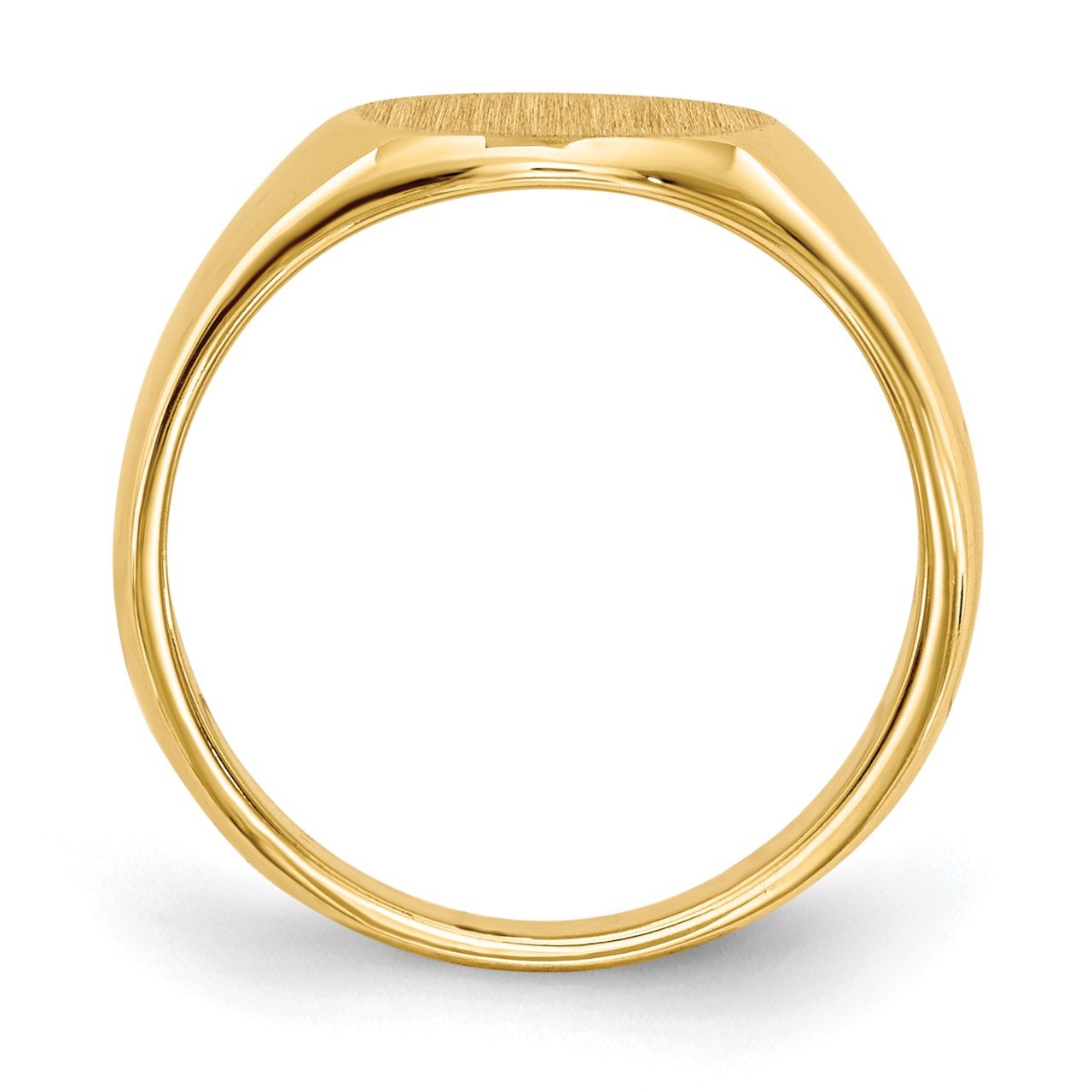14k 8.5x8.5mm Closed Back Child's Signet Ring-1