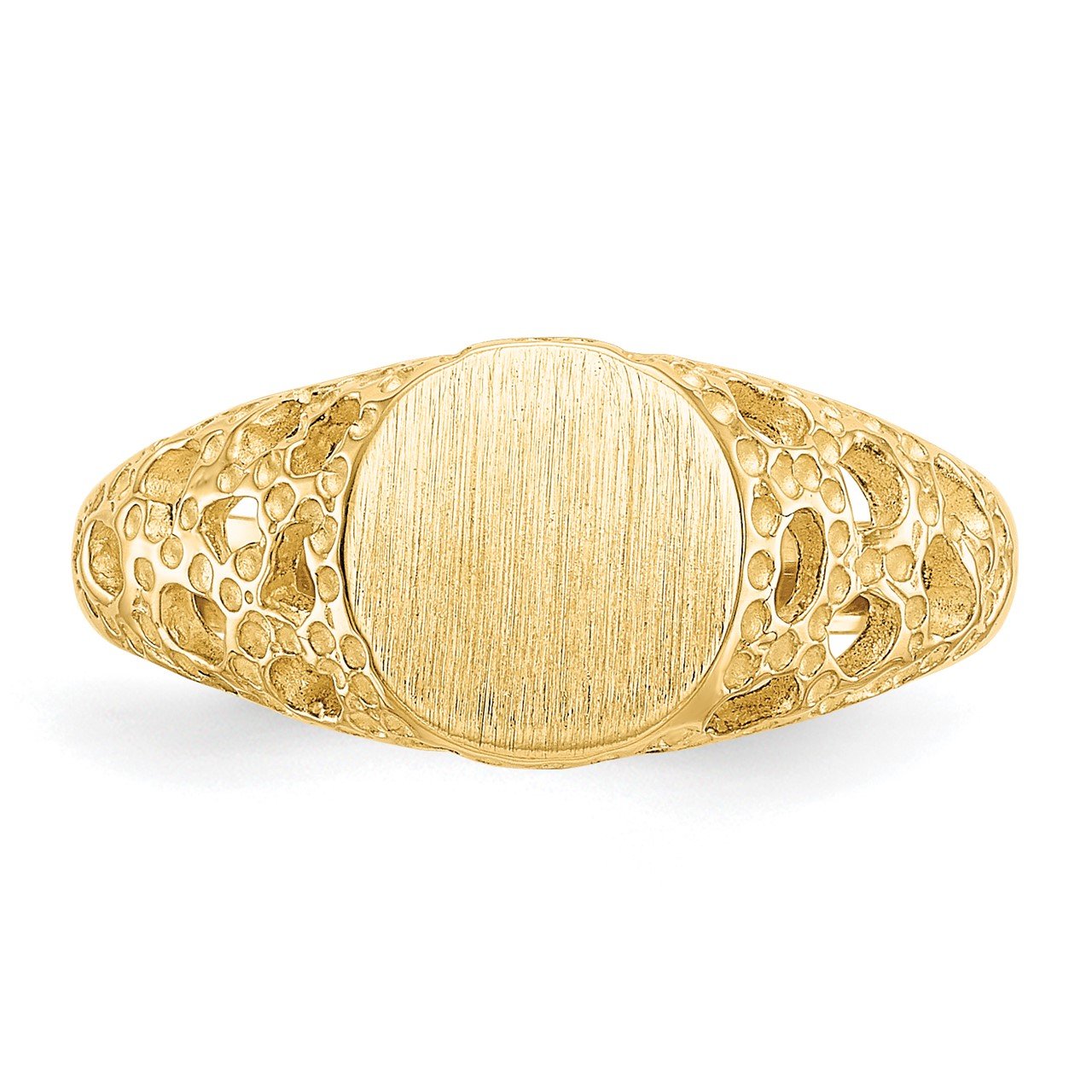 14k Childs Fancy Signet Ring-4