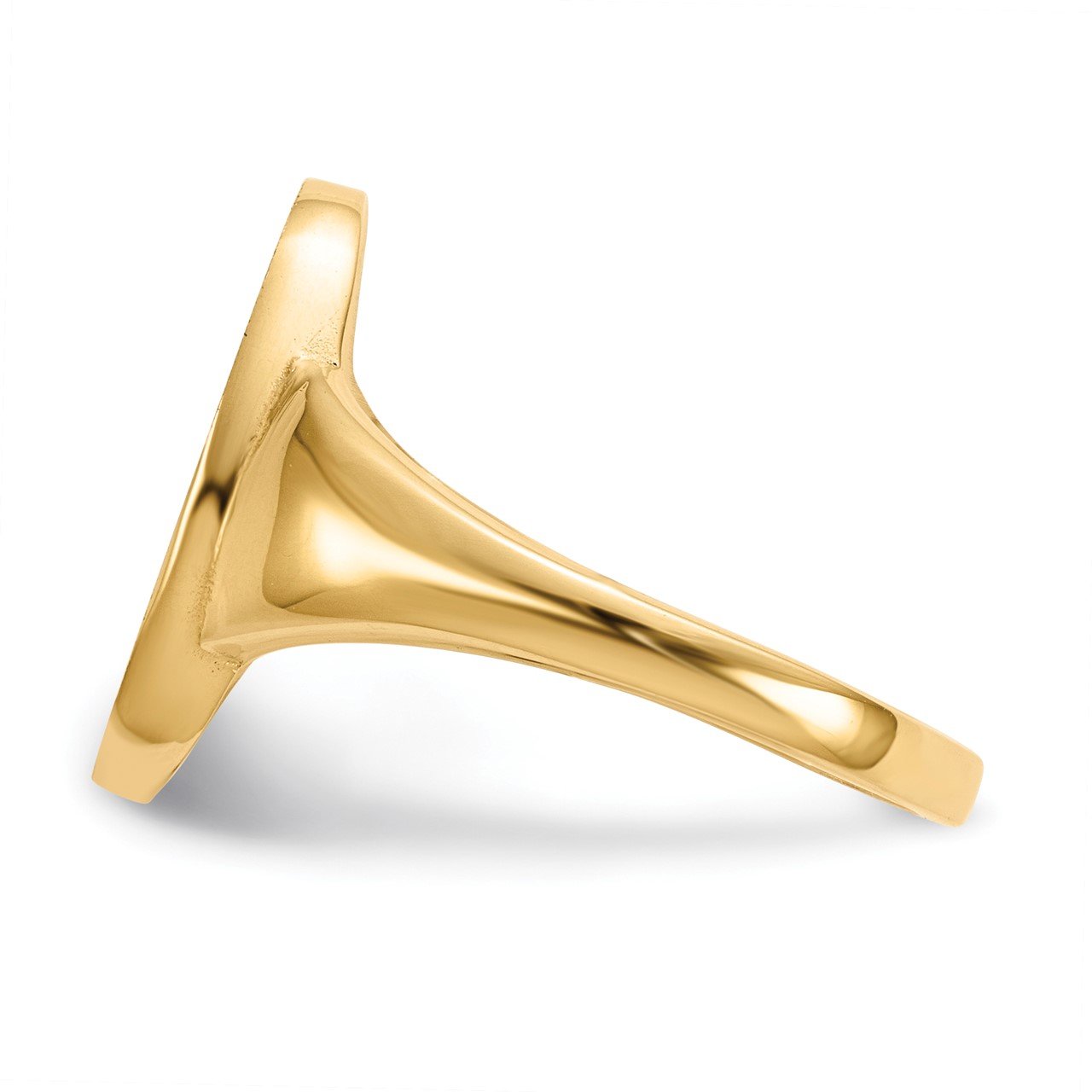 14k 14.5x9.0mm Closed Back Signet Ring-2