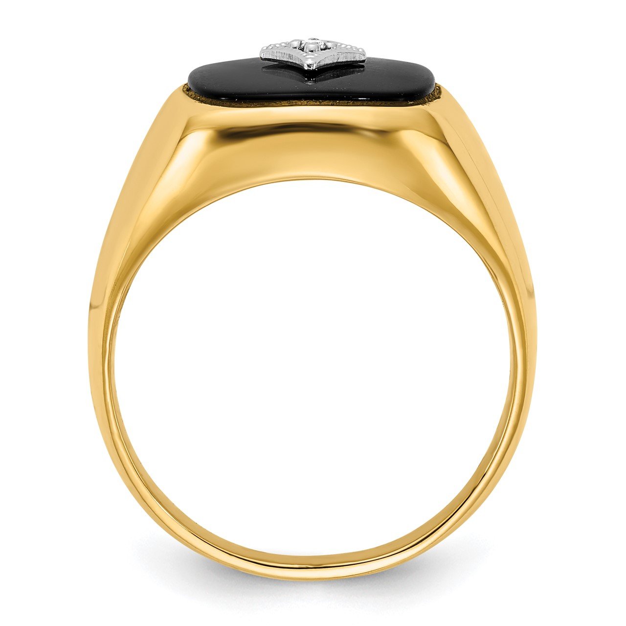 14k A Diamond men's ring-1