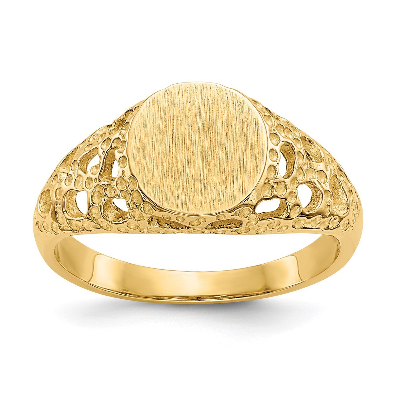 14k Childs Fancy Signet Ring