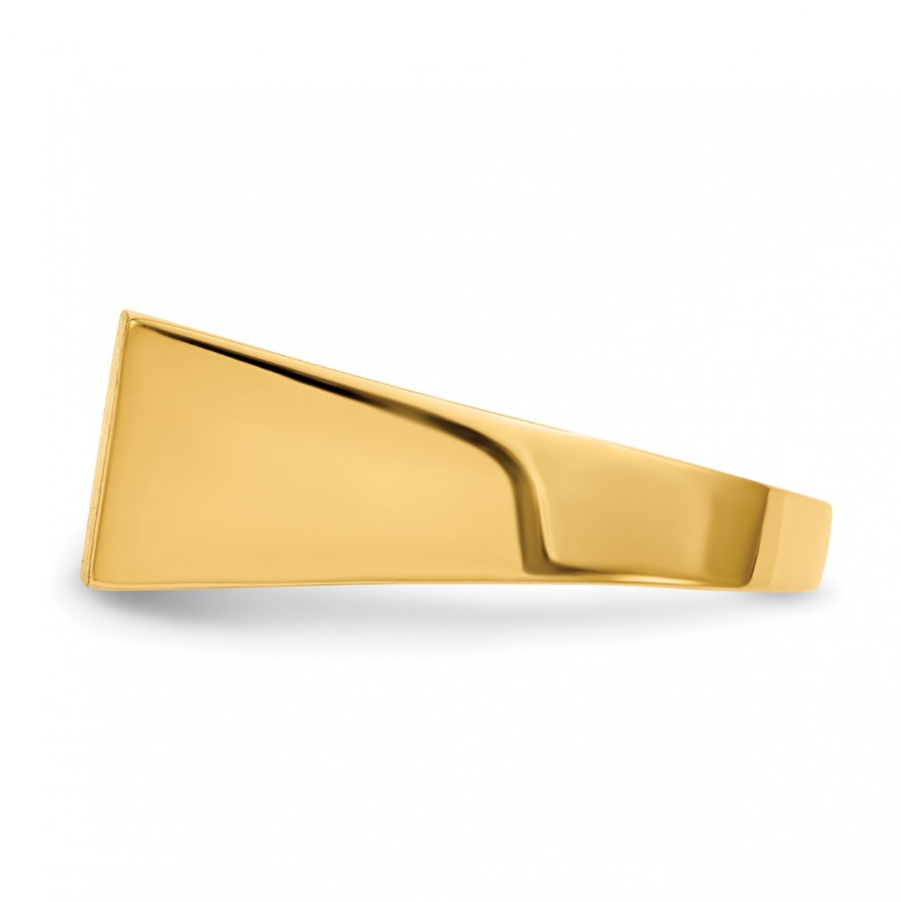 14k 8.0x16.5mm Open Back Men's Signet Ring-2